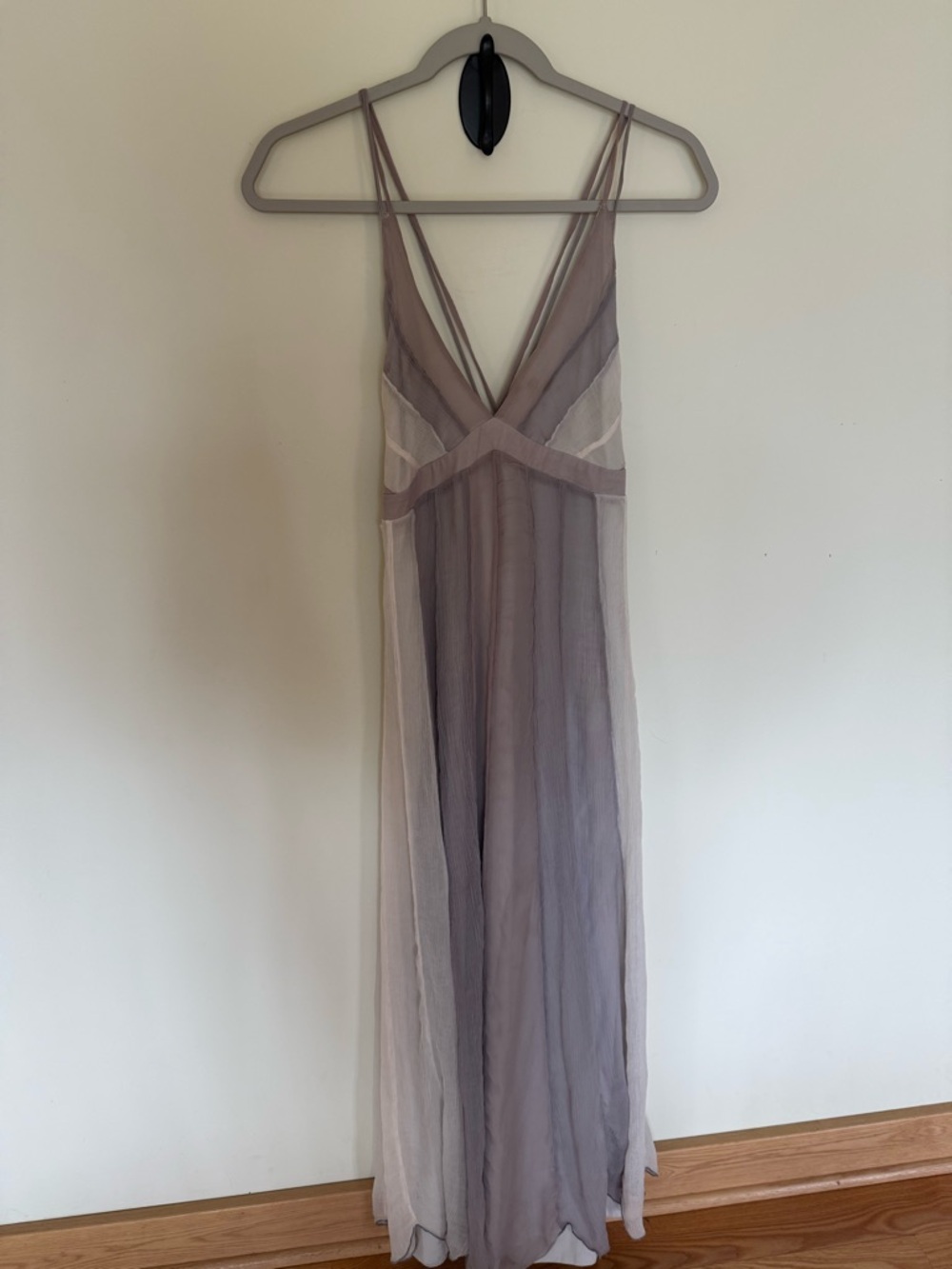 Kimchi Blue Ombre Taupe and Cream Maxi Dress